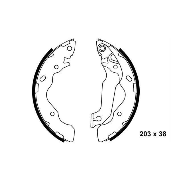 MANDO MLH05 Kampana Balata Accent 03-06 Admire Elantra 00- Lantra 95-00 Matrıx 01- 203X39