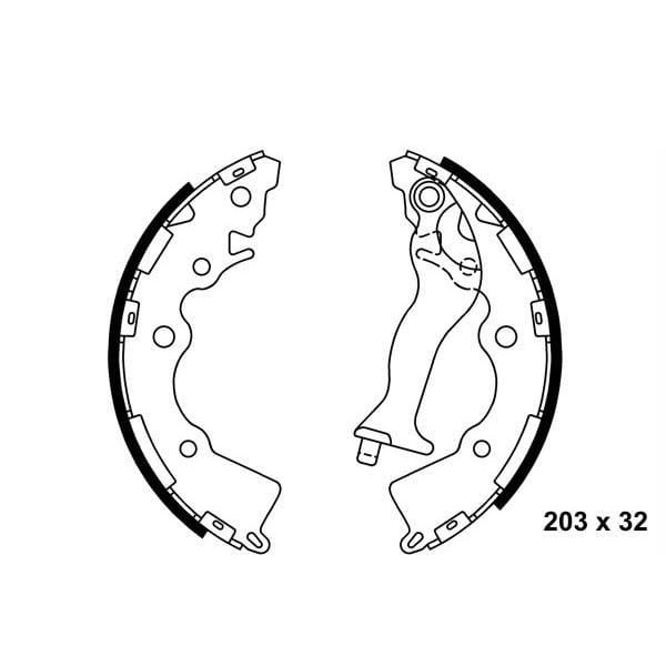 MANDO MLH15 Kampana Balata Accent Era 07-11 / Rio II 05- Abssız 