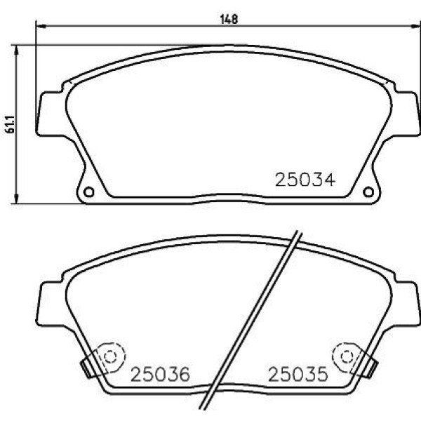 MANDO MPD30 Fren Balatası Ön Astra J / Aveo T300 11- Cruze 09- 15 Jant