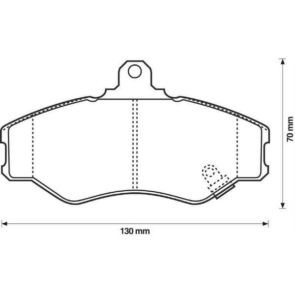 MANDO MPH05 Fren Balatası Ön H100 93-04 Mınıbüs Kamyonet
