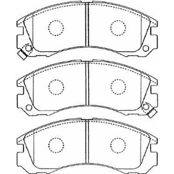 MANDO MPH10 Ön Balata Mitsubishi Galant IV 2.0 Gtı 16V (88-92) Pajero II 3.0 V6 (90-95)