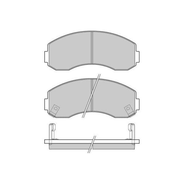 MANDO MPK09 Fren Balatası Ön K2700 99- Bongo 00-11 K2500 03- K2900 08- 