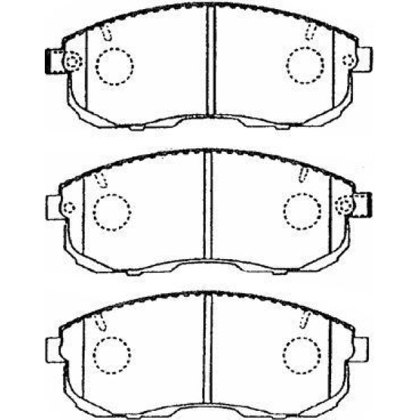 MANDO MPS01 Ön Balata Nissan Juke 2010- 350 Z 03- Maxıma Qx (88-99) 2.0I-Pulsar 14- Suzuki Sx4 06- 