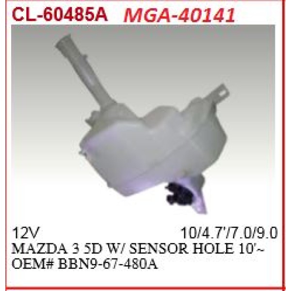 MGA 40141 Silecek Su Deposu Mazda 3 Hb 08-12 Motorlu Sensörlü