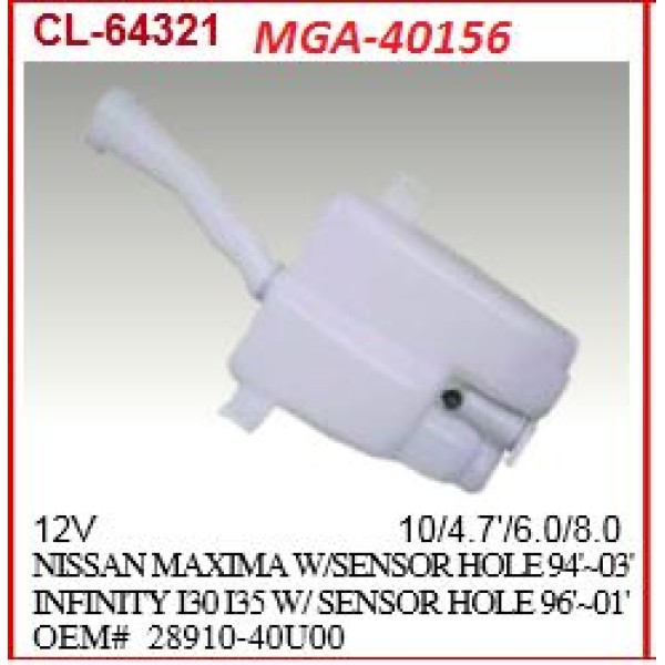 MGA 40156 Silecek Su Deposu Maxıma 00-06 Motorlu