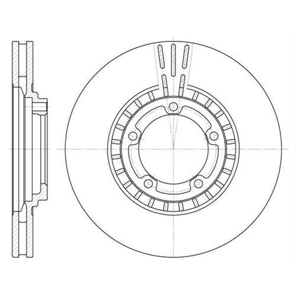 MGA 50248 Fren Diski Ön Starex Yeni Model 03-08 H100 Kamyonet 04-11 Havalı 274Mm 