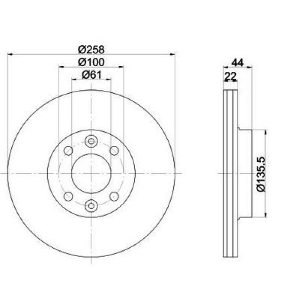 MGA 50405 Fren Diski Ön CLIO IV 13- CLIO Symbol II 12- Twingo III 14- / Logan II 12- Sandero II 12-