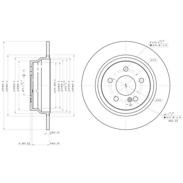 MGA 50432 Fren Diski Arka Mercedes W211 W212 02- Düz 300Mm