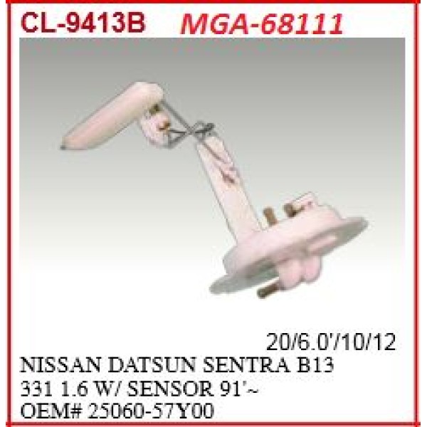 MGA 68111 Yakıt Depo Şamandırası Sunny 90-96