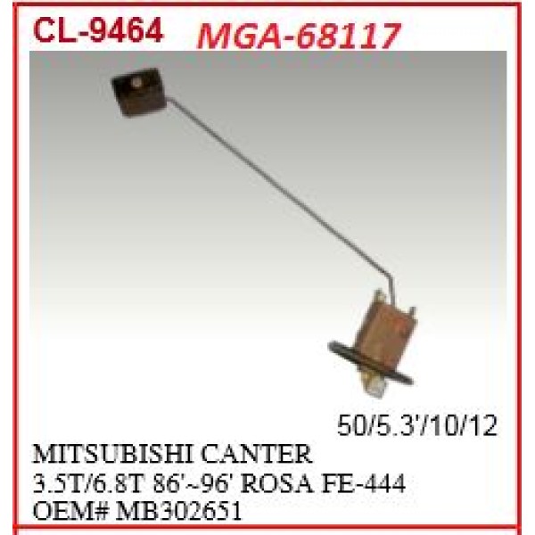 MGA 68117 Yakıt Depo Şamandırası Canter 304 444 449