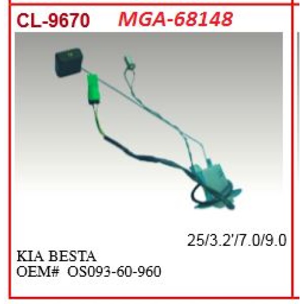 MGA 68148 Yakıt Depo Şamandırası Besta 90-