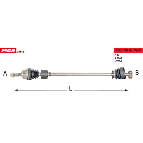 MGA 70118 Aks Sağ Palio Siena 1.2 1.4 C513 Şanzıman 