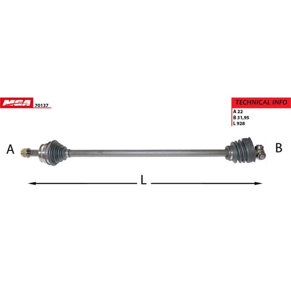 MGA 70137 Aks Sağ Tempra 