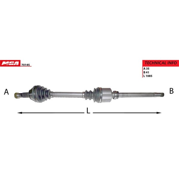 MGA 70145 Aks Sağ 54D Absli 18Q Ducato / Boxer / Jumper 