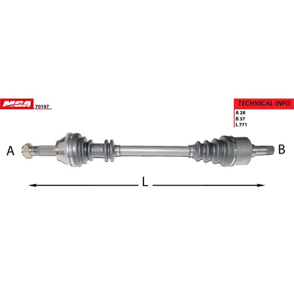 MGA 70147 Aks Sol Absli 54D 14Q Ducato / Boxer / Jumper Ml5 Sanz 