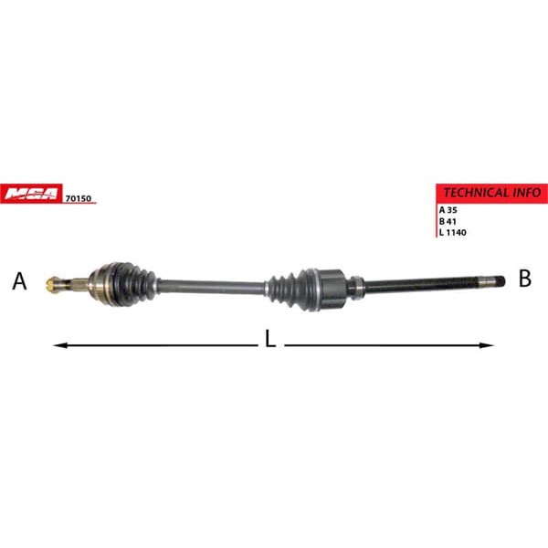 MGA 70150 Aks Sağ Ducato / Boxer / Jumper 06- 2.2 Mjtd 2.3 Mjtd 