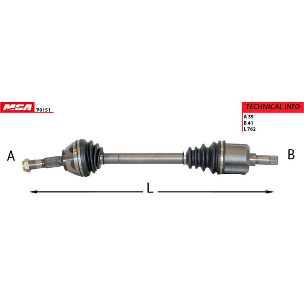 MGA 70151 Aks Sol Abssız 18Q Ducato / Boxer / Jumper 