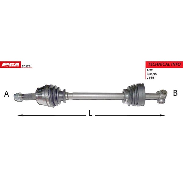 MGA 70173 Aks Sol Doblo 1.9D