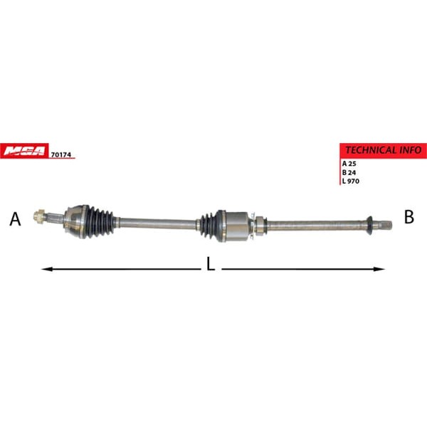 MGA 70174 Aks Sağ 1.3 Mjtd Komple 