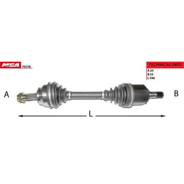 MGA 70178 Aks Sol Doblo 1.6 Jtd Tam Aks 