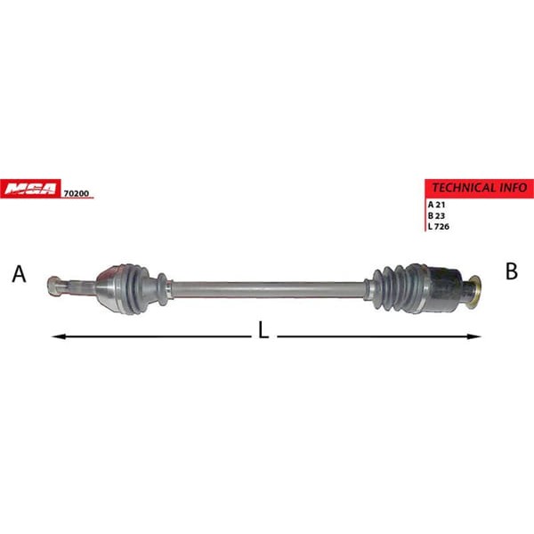 MGA 70200 Aks Sağ Renault 9 R11 