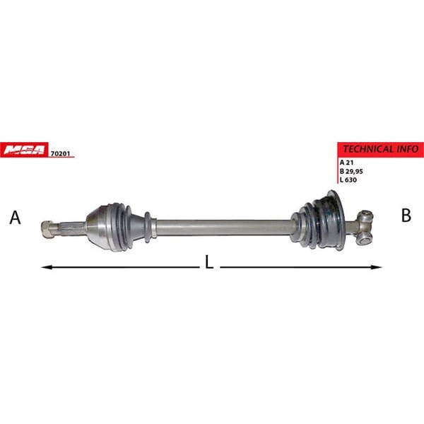 MGA 70201 Aks Sol Renault 9 R11 