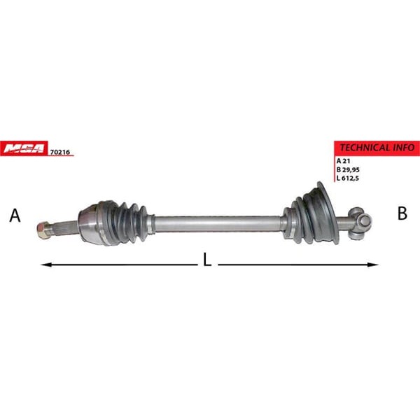 MGA 70216 Aks Sol CLIO I 91-98 1.4 