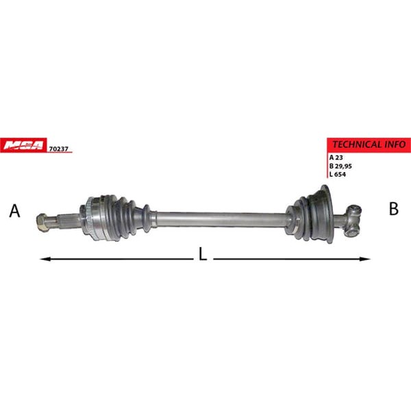 MGA 70237 Aks Sol Absli 44D Megane I Laon 1.9 Dtı