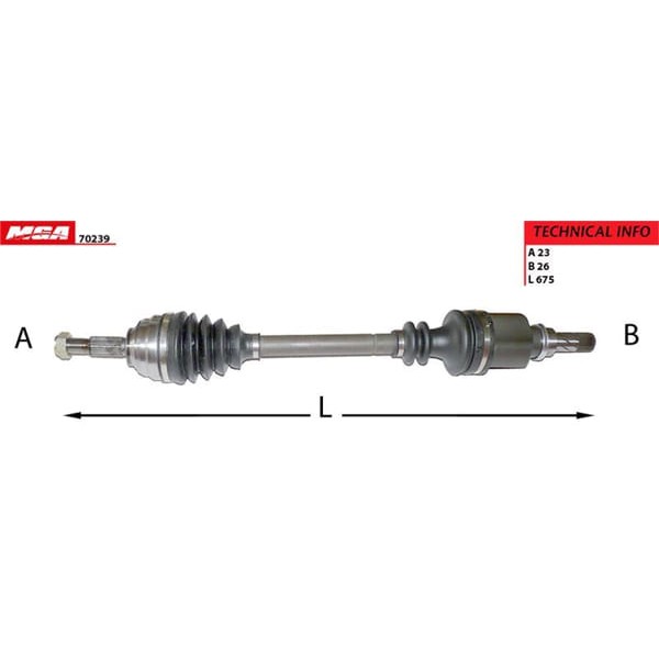 MGA 70239 Aks Sol Megane II 03- 1.4 1.6 16V