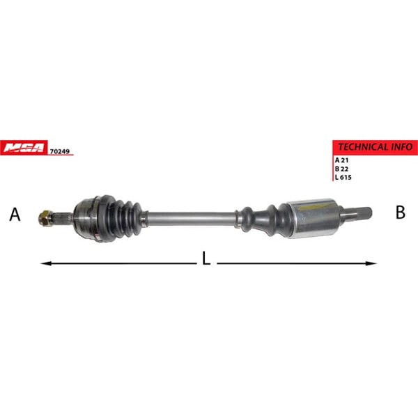 MGA 70249 Aks Abssız 106 Gtı Xsı / Saxo Vts -99 1.4 1.6