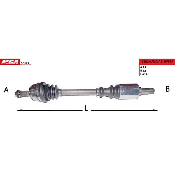 MGA 70253 Aks Sol 106 205 / Ax Saxo -99 1.4 1.5D 1.0 4 Bijon