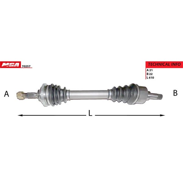 MGA 70257 Aks Sol Absli 48D 206 1.4 702033 Solu