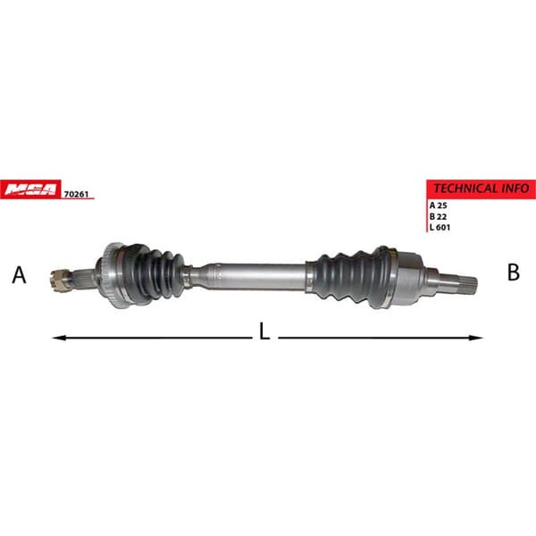 MGA 70261 Aks Sol Absli 48D 206 00- 1.6 16V