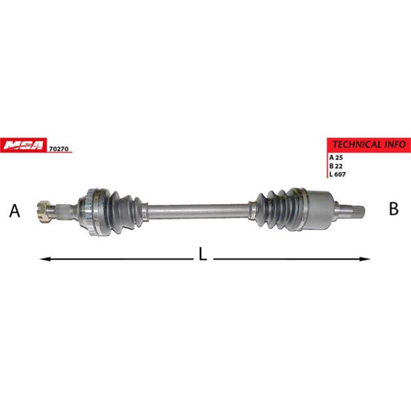 MGA 70270 Aks Sol Absli 29D 306 1.6 8V Tu5Jp İnce Freze 
