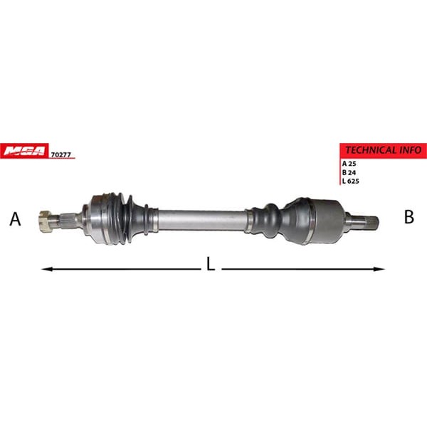 MGA 70277 Aks Sol 307 Partner Tepee / Berlingo 08- 1.4 HDI 1.6 HDI 1.6Ie Be Sanz. 