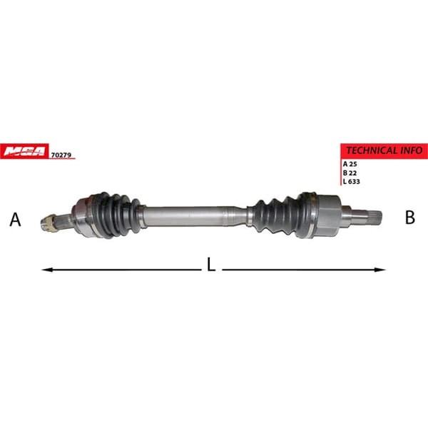 MGA 70279 Aks Sol 307 / C4 1.4 16V 1.6 16V Ma Sanz. 