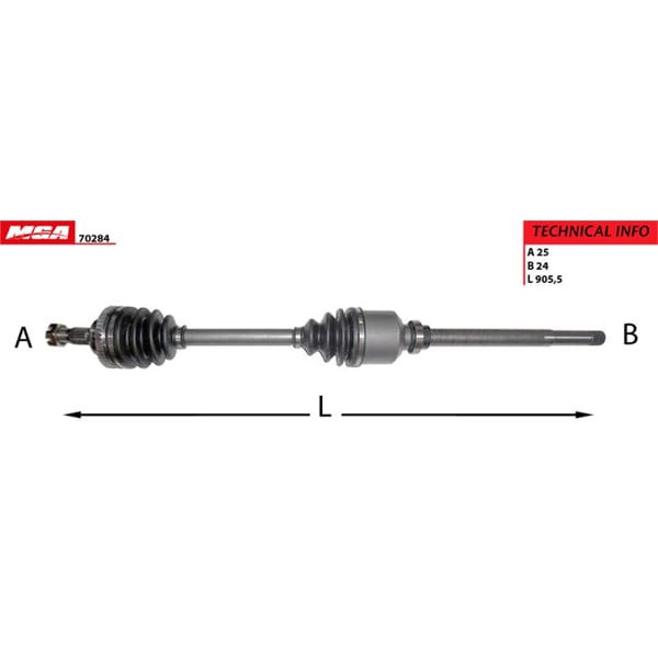 MGA 70284 Aks Sağ Absli 48D 406 00- 2.0 Ew10J4 