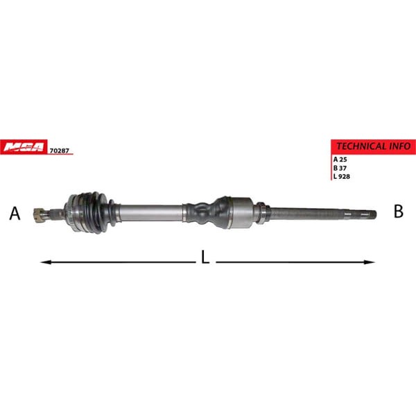 MGA 70287 Aks Sağ Absli 48D 406 HDI 