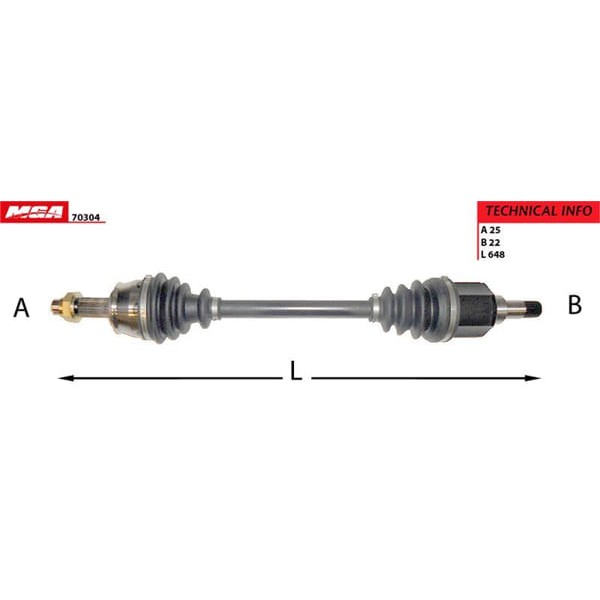 MGA 70304 Aks Sol Bipper / Nemo 07- 1.4 HDI