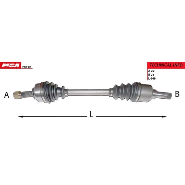 MGA 70312 Aks Sol C3 1.4 HDI 1.6 HDI 16V Be Sanz. 