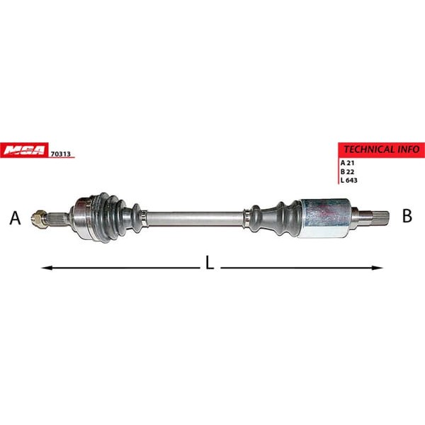 MGA 70313 Aks Sol C2 C3 1.4Ie