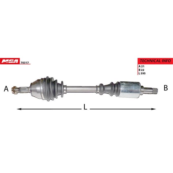 MGA 70317 Aks Sol Zx Xsara 1.1 1.4