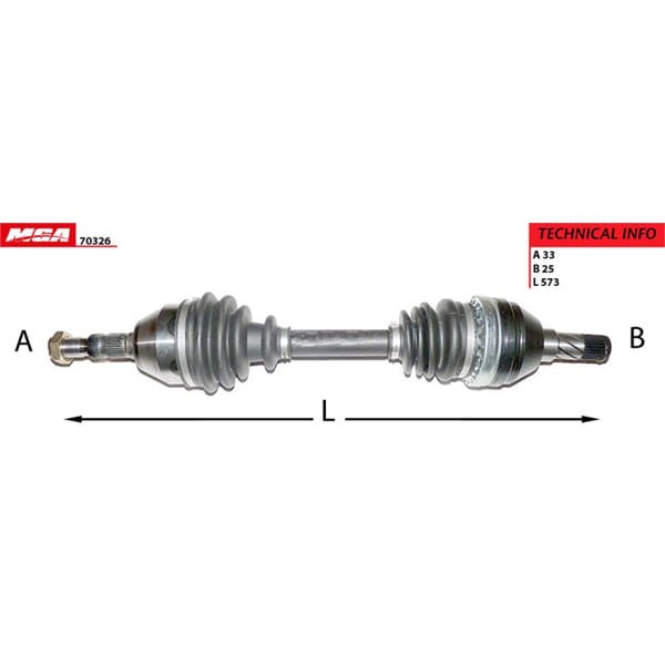 MGA 70326 Aks Sol Astra H 04- 1.3 Cdtı 