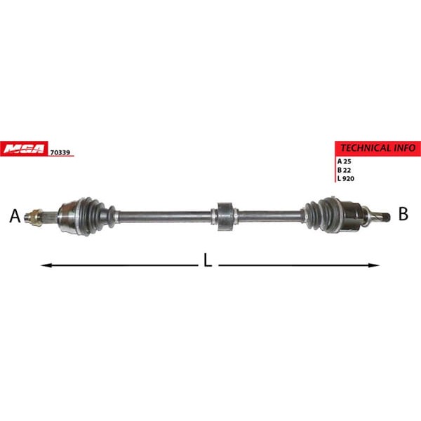 MGA 70339 Aks Sağ Corsa D 06- 1.3 Cdtı Djt Motor 