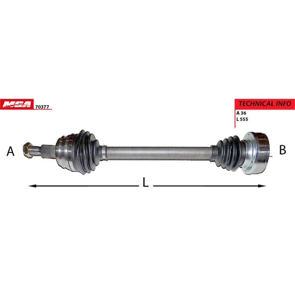 MGA 70377 Aks Sol Golf IV Bora / A3 / Toledo Leon / Octavia 1.6 Akl Aeh