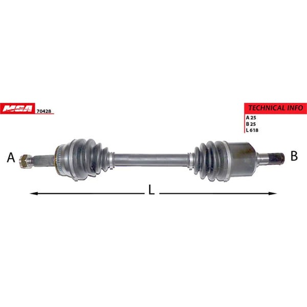 MGA 70428 Aks Sol Accent Admire 03-06 1.5 CRDI 3Cyl