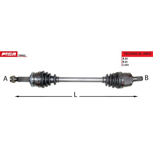 MGA 70452 Aks Sol Absli İ20 08-11 1.2 1.4