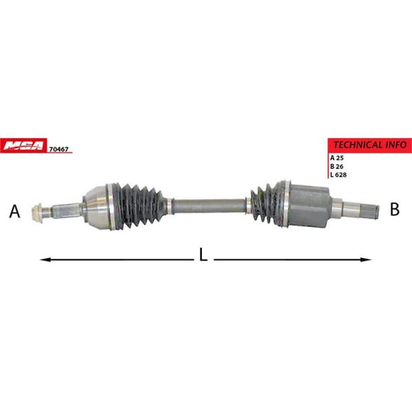 MGA 70467 Aks Sol Transit Connect 1.8 TDCI 90Ps