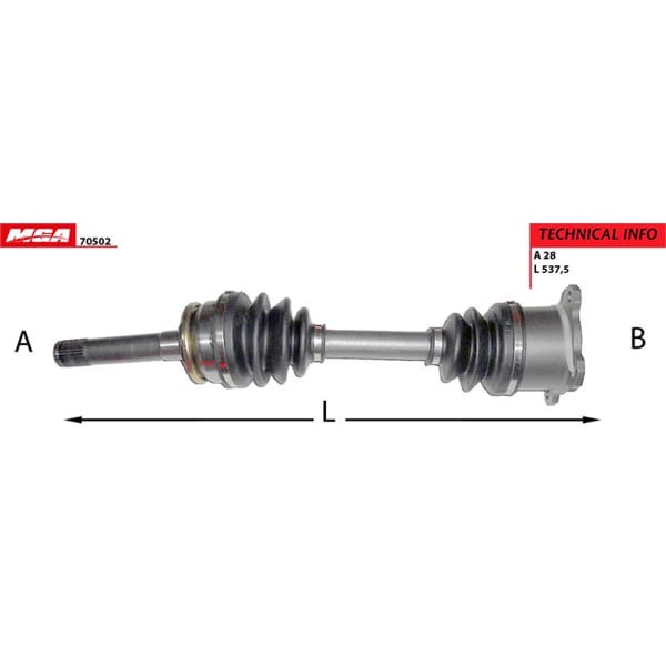 MGA 70502 Aks Sağ L200 Pickup 4Wd 97-04 Pajero 92-04