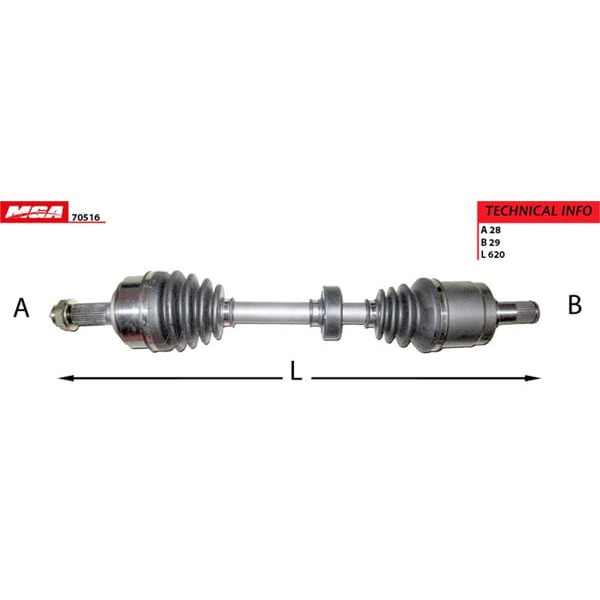 MGA 70516 Aks Sol Accord 03-10 2.2 